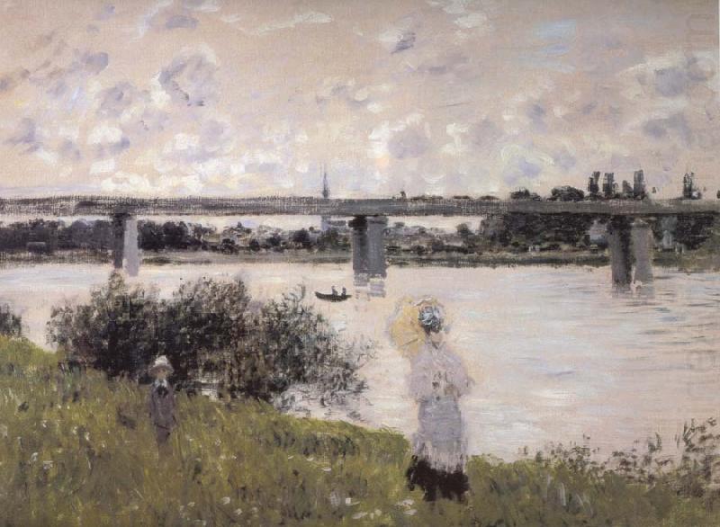 Byt the Bridge at Argenteuil, Claude Monet